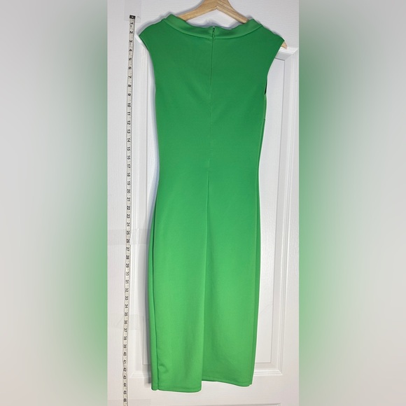 New York & Company Sleeveless Green Midi Dress, Size XS - Picture 3 of 5